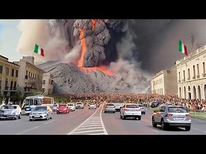 Sicily: Live footage Mount Etna volcano erupt violently,spew lava and ash cover Catania