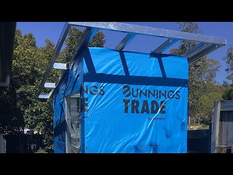 DIY Steel Stud and Track outdoor Shed