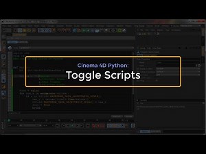 Cinema4D Python: Toggle Scripts
