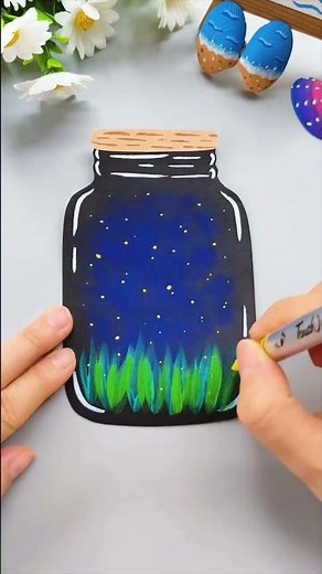 ✨ DIY Glowing Firefly Jar 🫙 | Easy Paper Craft for Kids