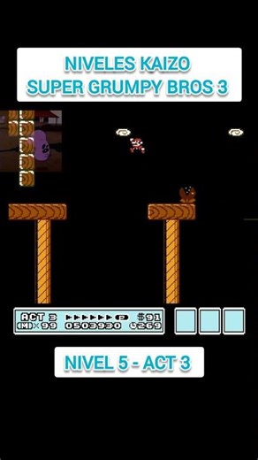 Super Grumpy Bros 3 - Niveles Kaizo de SMB3 🎮 Nivel 5-3 #supermariobros3 #mariobros #nintendo #nes