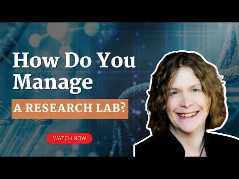 How do you manage a research lab?