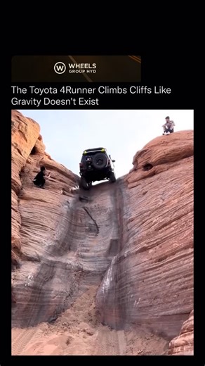 WHEELS GROUP on Instagram: "📌 The Toyota 4Runner Climbs Cliffs Like Gravity Doesn’t Exist. 🏔️🚙 Equipped with locking differentials, high ground clearance, and reinforced suspension, this beast doesn’t just drive — it climbs. 🔩💪 Its off-road control systems let it crawl up near-vertical rock faces with the precision of a machine built to defy physics. ⚙️ This isn’t luck — it’s engineering meeting instinct, where raw power and smart tech make mountains feel small. 🌍🔥 Love automotive innovat