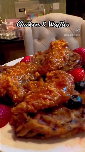 Homemade Chicken & Waffles 🍗🧇