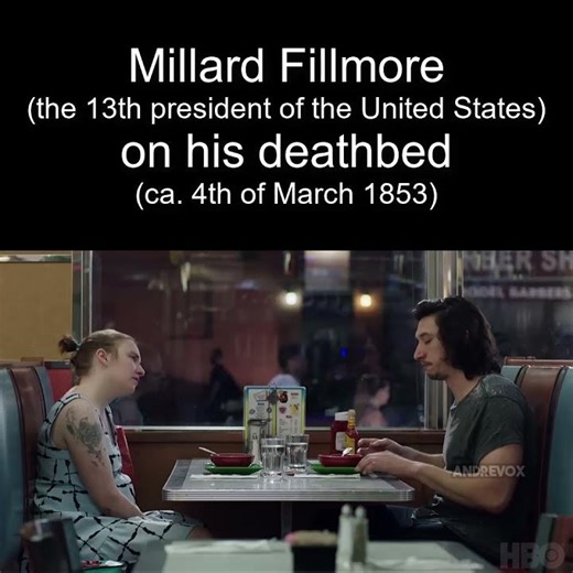 Millard Fillmore (the 13th president of the United States) on his deathbed (ca. 4th of March 1853)