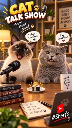 These Cats Started TALKING… 😱🐱 Wait for It! #Shorts