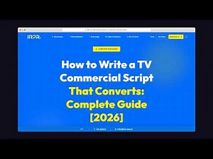How to Write a TV Commercial Script That Converts | IRPR | IRPR.Agency