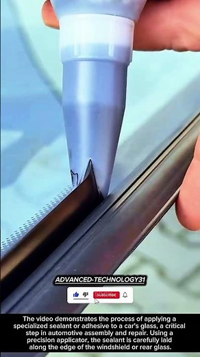 Precision Sealing: Automotive Glass Adhesive Application !! #shorts #innovation #tool
