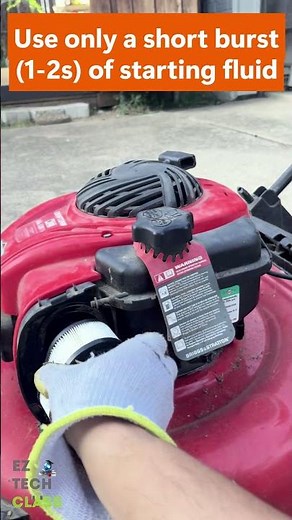 Lawn Mower Starts INSTANTLY with This Engine Starting Fluid, Easy Carburetor Fix on Cold Day 🔥🌿