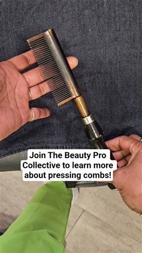 Join The Beauty Pro Collective for Pressing Comb Education, Support and Training Today! #blackhair