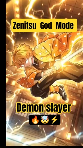 Zenitsu in God mode ⚡🤯🔥 #zenitsu #demonslayer #anime #thunderbreathing #zenitsupower