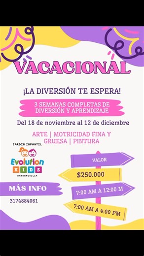 Jardín Evolution Kids 🏡 | Desde el 18 noviembre hasta el 12 de diciembre Encontrarás aventuras en el jardín | Instagram