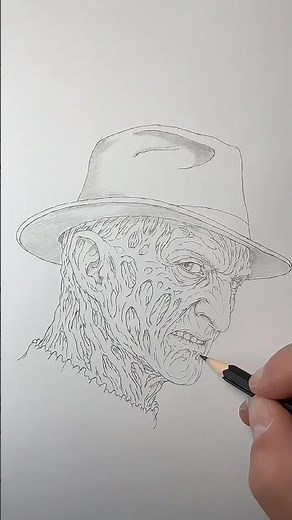 How to draw Freddy Krueger #drawing #art #sketch #freddykrueger