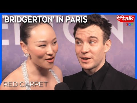 'Bridgerton' S4 cast talk THIRSTY fandoms | Paris Red Carpet Premiere