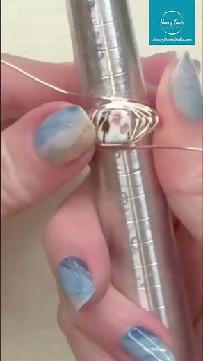 Easy Wire Wrapped Ring Tutorial #diy #jewelrydesign
