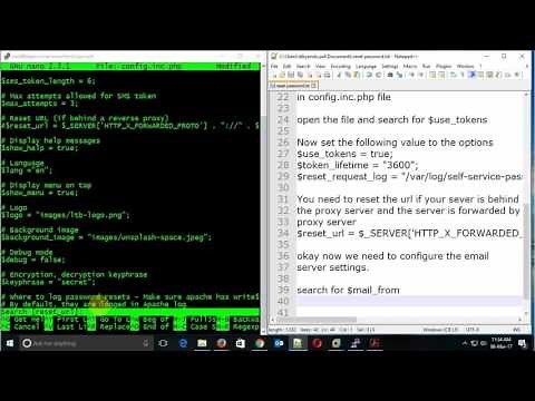 How to Reset Openldap user password in self service password LTB by email