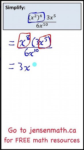 Exponent Laws | jensenmath.ca #maths