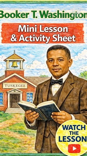 Who Was Booker T. Washington and Where Is His School? | Black History Month Mini Lesson For Kids
