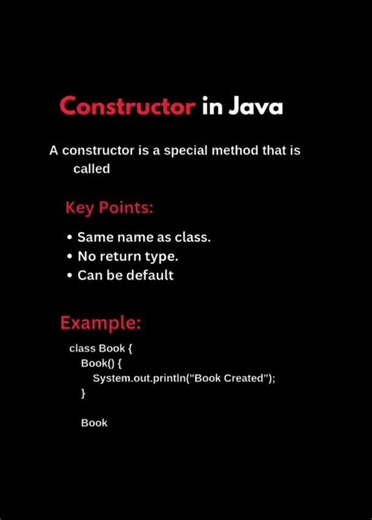 🔥 Java Constructor Explained in 30 Seconds | Most Asked Interview Question #coding #java #developer