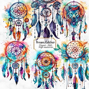 Dream Catchers Clip Art, 12 Beautiful Dream Catcher Clipart PNG Format, Instant Download, for Personal and Commercial Use - Etsy