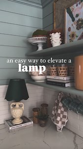 8.6K views · 43 reactions | lamp shades are the best magic trick 彩 what this video has taught me is that my fav black t-shirt, has a paint stain on the back left armpit, cool. do you/have you ever switched up lamp shades to give your lamp a new life ? 杖 #diyhomedecor #diyrenovation #howyouhome | 퓐퓼퓱퓵퓮픂 퓡퓸퓼퓮 | Facebook