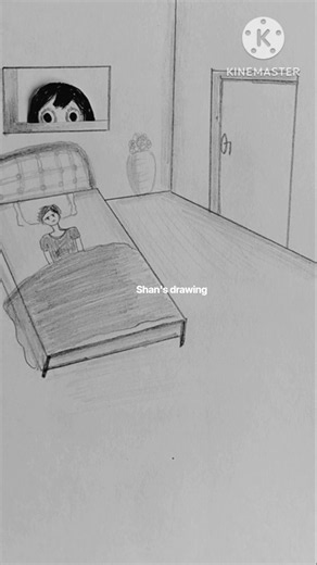 Ghost in room /Ghost stories 06 #ghoststory #horror #creepy #bhoot #aghoststory #shorts #art #ghosts