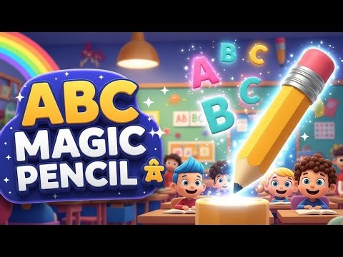 ABC Magical Pencil ✏️ | Learn A to Z with Fun Cartoon Song | Kids ABC Song in 5 Minutes