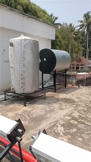 2000Lpd Solar Water Heater Installation Starts.