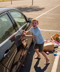 8.5K views | BAREFOOT BOY POUNDED ON A CAR DOOR — WHAT I SAW INSIDE...