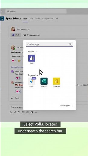 How to make a poll in Microsoft Teams #shorts