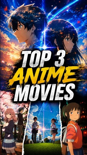 Top 3 Must Watch Anime Movies 🌠 | #anime #animemovie