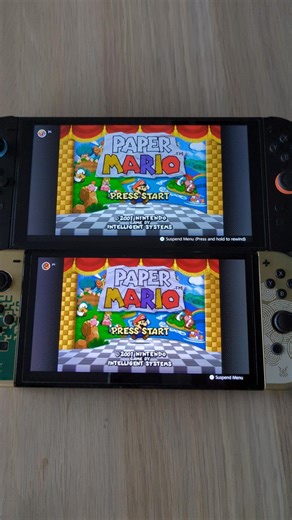 Paper Mario- Nintendo Switch 2 vs Switch OLED Speed Comparison