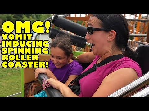Most Spinningest Vomit Inducing Roller Coaster EVER Spinning Coaster POV Wiener Prater Austria