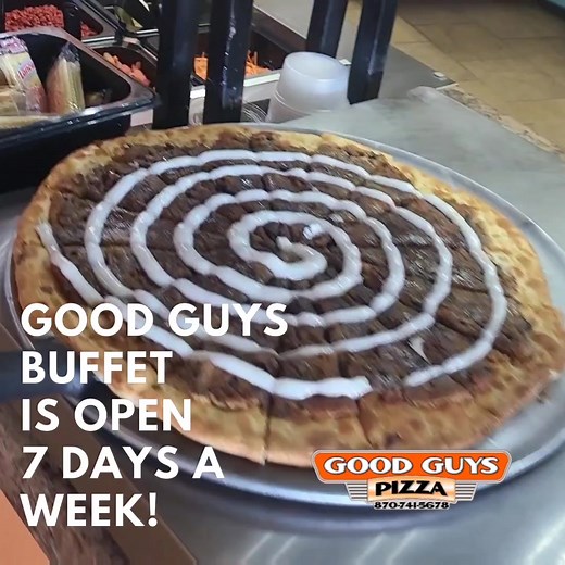 Our buffet is open all day every day! Only $9.29! 870-741-5678 or www.goodguyspizza.net 1309 Hwy 65N Harrison Arkansas #🍕🍕🍕 #bestpizzaintown #goodguysrocks #bestpizzainharrison | Good Guys Pizza