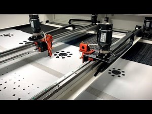 Large Format Dual Head CO2 Flatbed Laser Cutting Machine for Textile