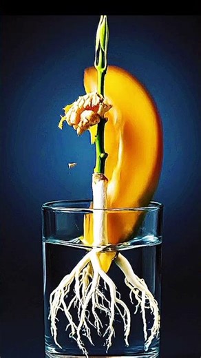 Mango Seed Growing in Water 🌱 | 7 Day Mango Timelapse Experiment