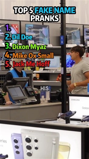 😂Top 5 Fake Name Pranks #top5 #funny #fail #fakename 😂
