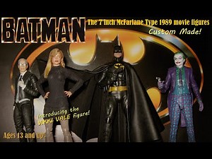 McFarlane Scale BATMAN 1989 Custom set of Four Figures! Introducing Vikki Vale!
