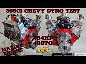 396 Chevy Marine Engine Dyno Testing at Prestige Motorsports - 484HP 488TQ
