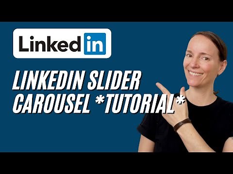 LinkedIn Slider Carousel Post - Wie man LinkedIn Slider Carousel Post erstellt - Linkedin Tipps