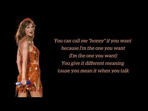 Honey - Taylor Swift (Lyrics)