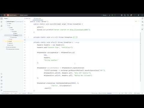 Java version 18. HttpHandlers.