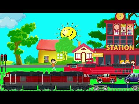 Varázslatos vonatok az állomáson - Vonatos mese gyerekeknek