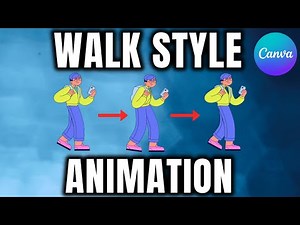 Create 2D Walk Cycle Animation in Canva | Easy Tutorial for Beginners
