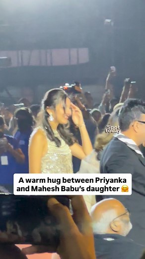 24K views · 11K reactions | A warm hug between Priyanka and Mahesh Babu’s daughter 珞 . . . #priyankachopra #spottoday | Spottoday | Facebook