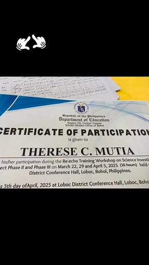 16 reactions | Re-Echo Training Workshop on Science Investigatory Project II &III #ScienceTeacher (3-Days) #thankfulgratefulblessed #followersreelsfypシ゚viralシfypシ゚viralシalシ | Therese Cubian Mutia | Facebook