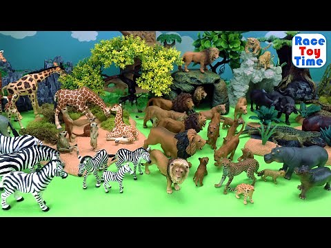 Lots of African Safari Wild Animals Toys Figurines Collection