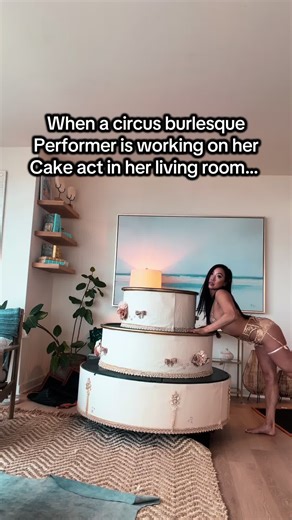 Circus Burlesque Performer's Birthday Cake Act
