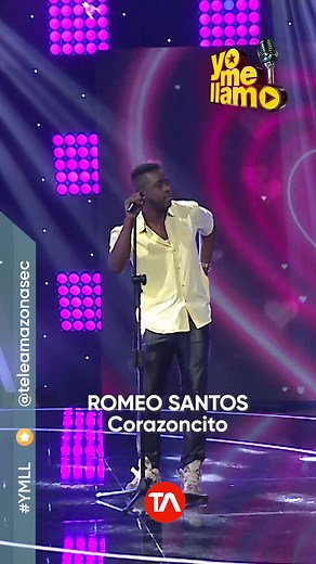 #YMLL❤️'Corazoncito' cierra la gala 34 en la voz de #YoMeLlamo Romeo Santos (@Jordan Quintero )