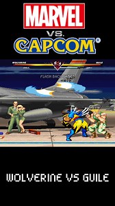 WOLVERINE VS GUILE! #wolverine #guile #streetfighter2 #xmen #streetfighter #marvelvscapcom | Flash Back Games
